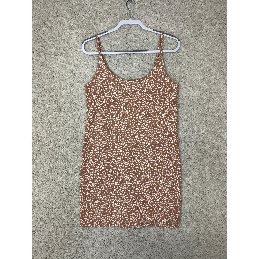 Old Navy Cami Mini Dress XL Floral Fitted Adjustable Straps Hippie Boho Festival